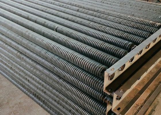 Material de las aletas de acero al carbono Calderas-tubos con aletas con tubos desnudos Od 25-63 mm