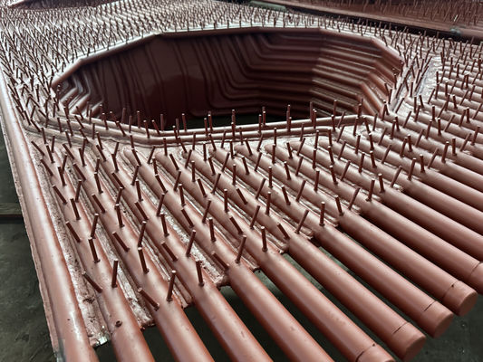 Construcción de pared de membrana de caldera de alto rendimiento con tubo de 38.1*3.2